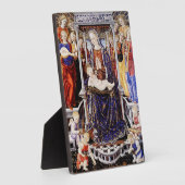 Plaque Photo Vierge et enfant avec Ange musicale (Côté)