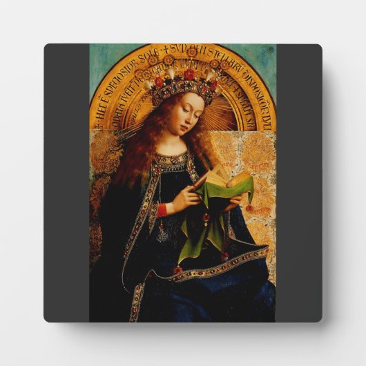 Plaque Photo Vierge Marie par Jan van Eyck (Devant)