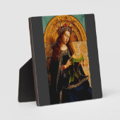 Plaque Photo Vierge Marie par Jan van Eyck (Recto)
