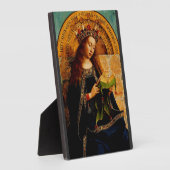 Plaque Photo Vierge Marie par Jan van Eyck (Côté)