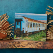 Plaque Photo Vieux train (Côté)