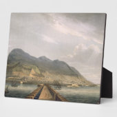 Plaque Photo View of Gibraltar, gravée par Thomas Sutherland f (Côté)