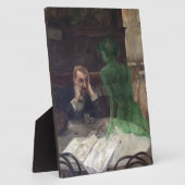 Plaque Photo Viktor Oliva The Absinthe Drinker (Côté)