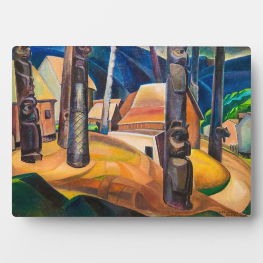 Plaque Photo Village de Kispiax | Emily Carr | (Devant)