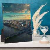 Plaque Photo Ville de Londres avec coucher de soleil (Côté)