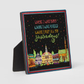 Plaque Photo Ville natale Né et élevé l'inspiritisme (Recto)