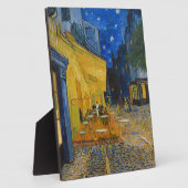Plaque Photo Vincent van Gogh - Café Terrasse en soirée (Côté)