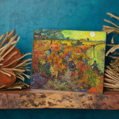 Plaque Photo Vincent van Gogh - Le vignoble rouge (Côté)