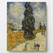 Plaque Photo Vincent van Gogh | Route avec Cyprès, 1890 (Devant)