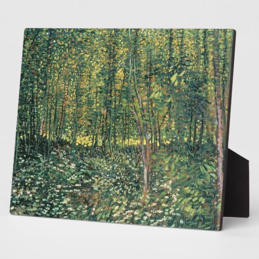 Plaque Photo Vincent van Gogh | Trees and Undergrowth 1887 (Côté)