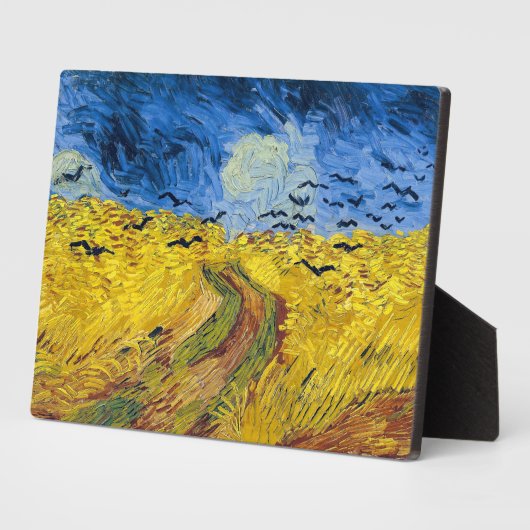 Plaque Photo Vincent van Gogh - Wheatfield with Crows (Côté)