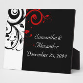 Plaque Photo Vins Tourbillonnant noirs et rouges (Côté)