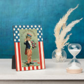 Plaque Photo Vintage 4 juillet Young Uncle Sam (Côté)