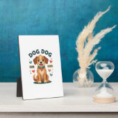 Plaque Photo Vintage Cute Rescue Dog Save A Life Cartoon Puppy  (Côté)
