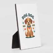 Plaque Photo Vintage Cute Rescue Dog Save A Life Cartoon Puppy  (Côté)