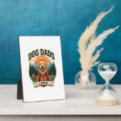 Plaque Photo Vintage Dog Dads Outdoor Sports Crew Golden Retrie (Côté)