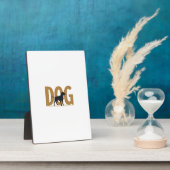 Plaque Photo Vintage Fitness Lifestyle Husky Workout Dog Cartoo (Côté)