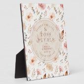 Plaque Photo Vintage Floral PInk Shades Toss Petals TLW26 (Côté)