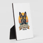 Plaque Photo Vintage French Bulldog Sunglasses My Job Is To Sit (Côté)