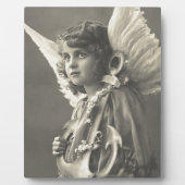 Plaque Photo Vintage Girl Angel (Devant)