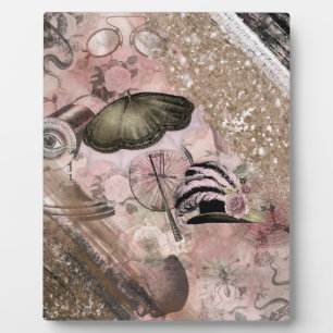 Plaque Photo Vintage Grunge Steampunk Glam Casquette victorien