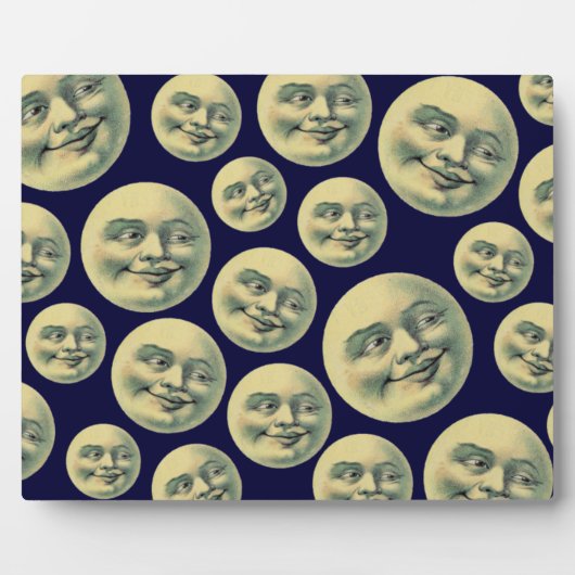 Plaque Photo Vintage Man in the Moon (Devant)