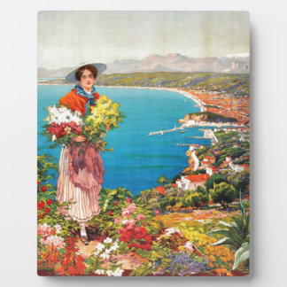 Plaque Photo Vintage Nice Reine Côte d'Azur