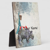 Plaque Photo Vintage rhino (Côté)