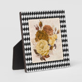Plaque Photo Vintage Roses du Jardin Harlequin (Recto)