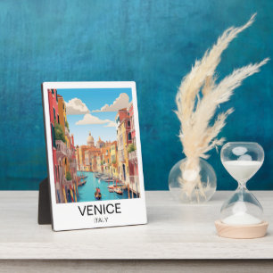 Plaque Photo Vintage Venise Italie Voyage
