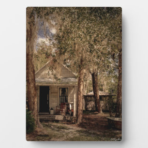Plaque Photo Vintage Vieux Floride Rustique chalet en bois