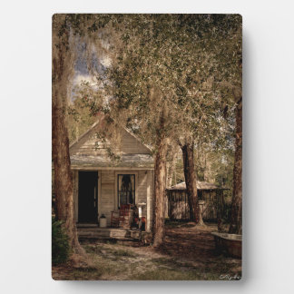 Plaque Photo Vintage Vieux Floride Rustique chalet en bois