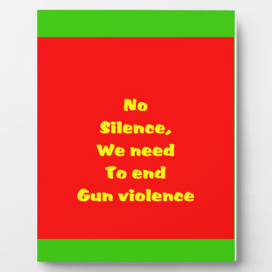 Plaque Photo Violence armée