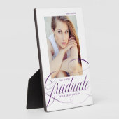 Plaque Photo Violet | Eloquence Graduation Photo (Côté)
