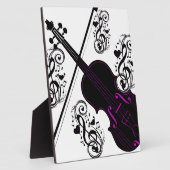Plaque Photo Violon, amour cinglé_ (Côté)