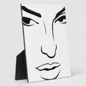 Plaque Photo Visage de Femme (Côté)