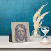 Plaque Photo Visage du Christ sur le voile de Sainte Véronique (Insitu)