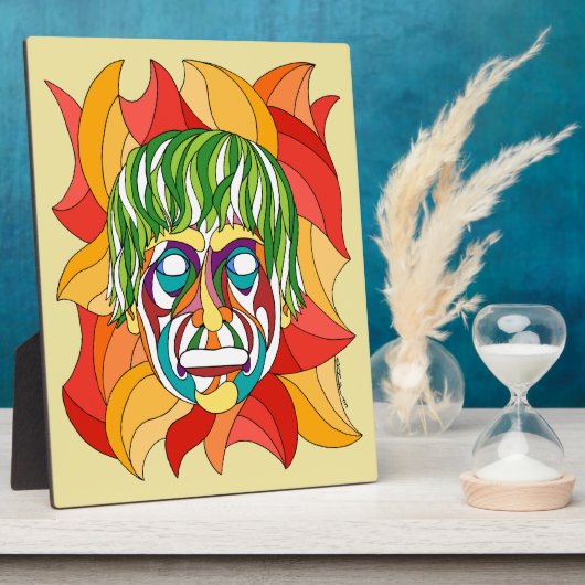 Plaque Photo Visage Grimace (Côté)