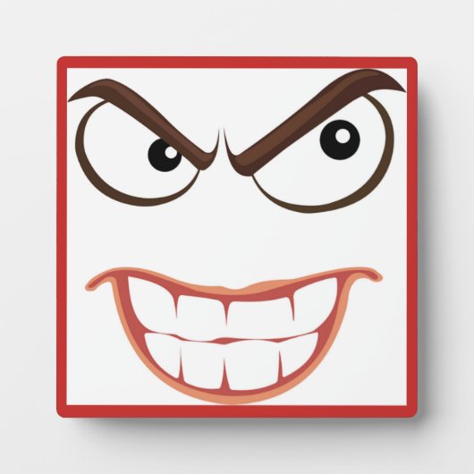 PLAQUE PHOTO VISAGE SINISTRE (Devant)