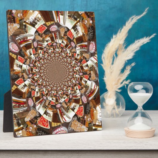 Plaque Photo Vision psychédélique des teintes Brown (Côté)