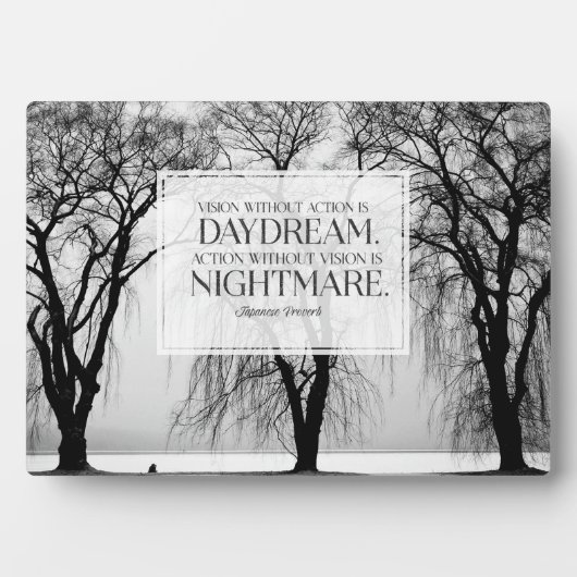 Plaque Photo Vision sans action (Devant)