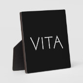 Plaque Photo Vita (Recto)