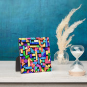 Plaque Photo Vivid Geometric Flow (Insitu)