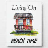 Plaque Photo Vivre à la plage (Devant)
