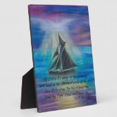 Plaque Photo Voile sur mer Tranquille (Côté)