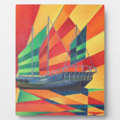 Plaque Photo Voilier Away Junk Plaisir Bateau (Devant)