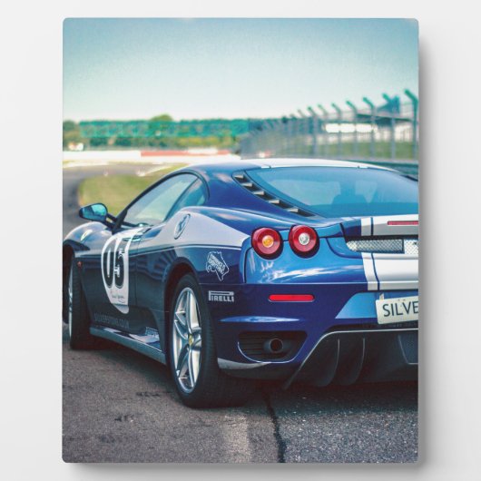 Plaque Photo Voiture Blue Race (Devant)