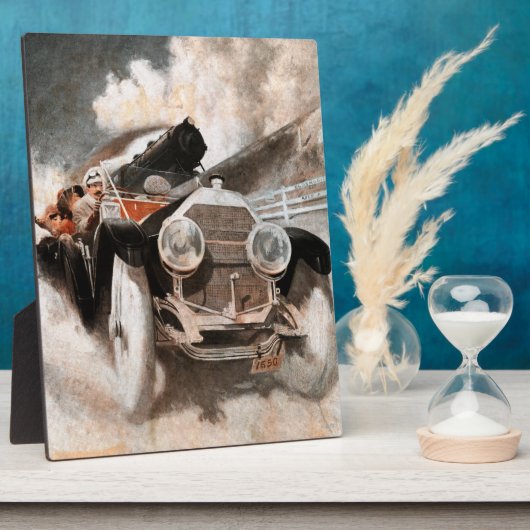 Plaque Photo Voiture contre train par William Harnden Foster (Côté)