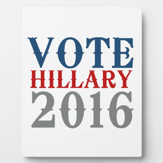 Plaque Photo VOTE HILLARY CLINTON 2016 VINTAGE.png (Devant)