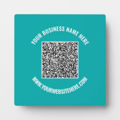 Plaque Photo Votre code QR et votre feuille de texte personnali (Devant)